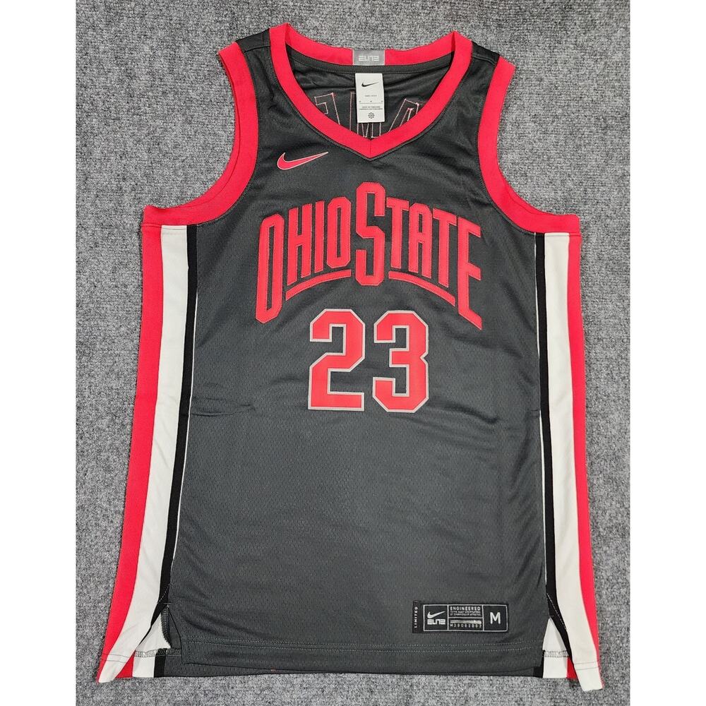 Nike Ohio State Buckeyes LeBron James #23 Elite Limited Basketball Jersey Mens M